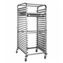 Chariot à échelles inox compatible GN 1/1 et 600x400 mm - 15 niveaux PREMIUM - GOLDINOX