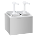 Distributeur de sauces en acier inoxydable 2 x 2 litres PREMIUM - GOLDINOX