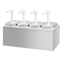Distributeur de sauces en acier inoxydable 4 x 2 litres PREMIUM - GOLDINOX