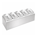 Distributeur de sauces en acier inoxydable 5 x 2 litres PREMIUM - GOLDINOX
