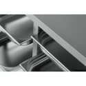Support de four en acier inoxydable (Hauteur 700 mm) avec 2 x 4 niveaux GN 1/1 PREMIUM - GOLDINOX