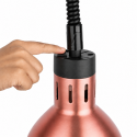 Lampe chauffante infrarouge "RÉTRO" suspendue réglable en hauteur Cuivre (Ampoule blanche) PREMIUM - GOLDINOX