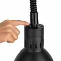 Lampe chauffante "CLOCHE" infrarouge suspendue en aluminium Or Rose (Hauteur réglable et ampoule blanche) PREMIUM - GOLDINOX