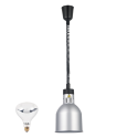 Lampe chauffante "CLOCHE" infrarouge suspendue en aluminium Or Rose (Hauteur réglable et ampoule blanche) PREMIUM - GOLDINOX