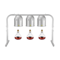 Lampe chauffante "CLOCHE" infrarouge suspendue en aluminium Or Rose (Hauteur réglable et ampoule blanche) PREMIUM - GOLDINOX