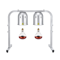 Lampe chauffante "CLOCHE" infrarouge suspendue en aluminium Or Rose (Hauteur réglable et ampoule blanche) PREMIUM - GOLDINOX