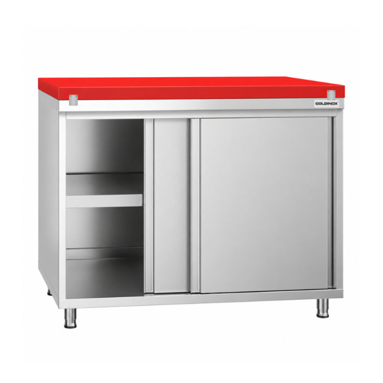 Meuble bas inox 600 x 600 mm PREMIUM / GOLDINOX