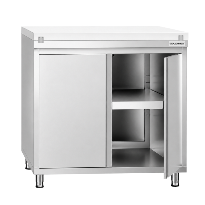 Meuble bas inox 600 x 600 mm PREMIUM / GOLDINOX