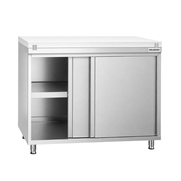 Meuble bas inox 600 x 600 mm PREMIUM / GOLDINOX