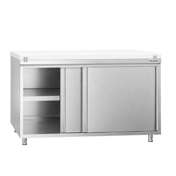 Meuble bas inox 600 x 600 mm PREMIUM / GOLDINOX