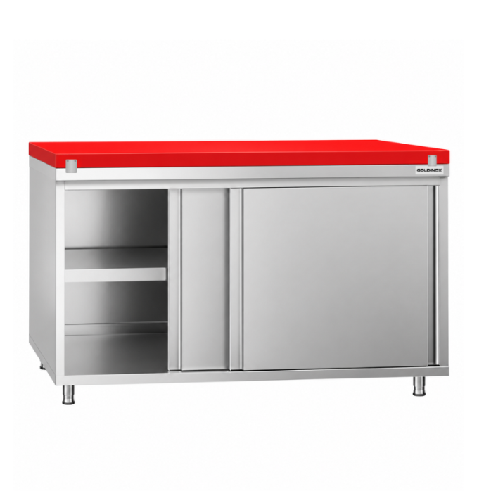 Meuble bas inox 600 x 600 mm PREMIUM / GOLDINOX