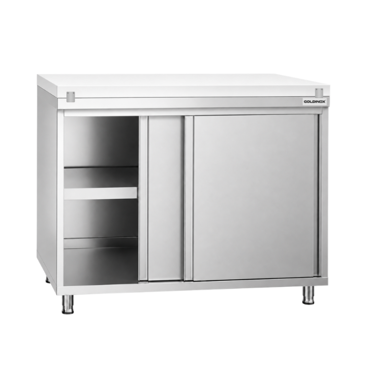 Meuble bas inox 600 x 600 mm PREMIUM / GOLDINOX