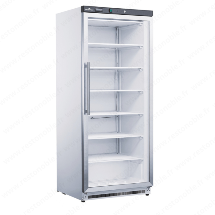 Armoire négative vitrée blanche 1 porte - 400 Litres PREMIUM - GOLDINOX