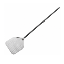Pelle à pizza ronde Ø230mm perforée en aluminium (Ø230x1725mm) PREMIUM - GOLDINOX