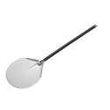 Pelle à pizza ronde Ø230mm perforée en aluminium (Ø230x1725mm) PREMIUM - GOLDINOX