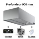 Hotte caisson profondeur 900 mm - Avec moteur
