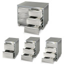Meuble tiroirs inox profondeur 600 mm