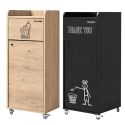Poubelles design en bois