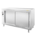 Meubles bas chauffants en inox à portes coulissantes - Profondeur 600 mm et 700 mm