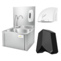 Lave-mains inox et sèche-mains