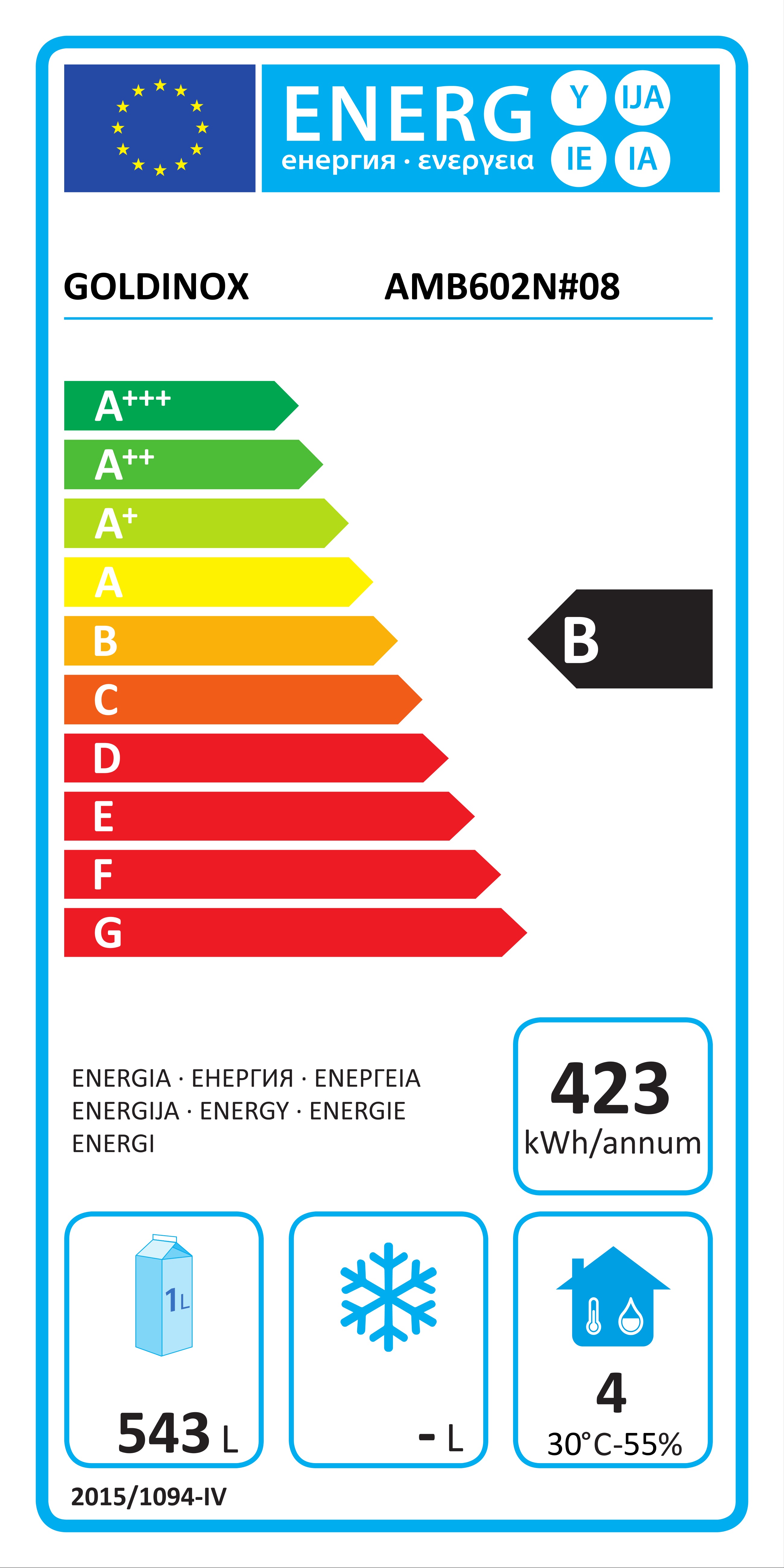 Etiquette energetique AMB602N#08